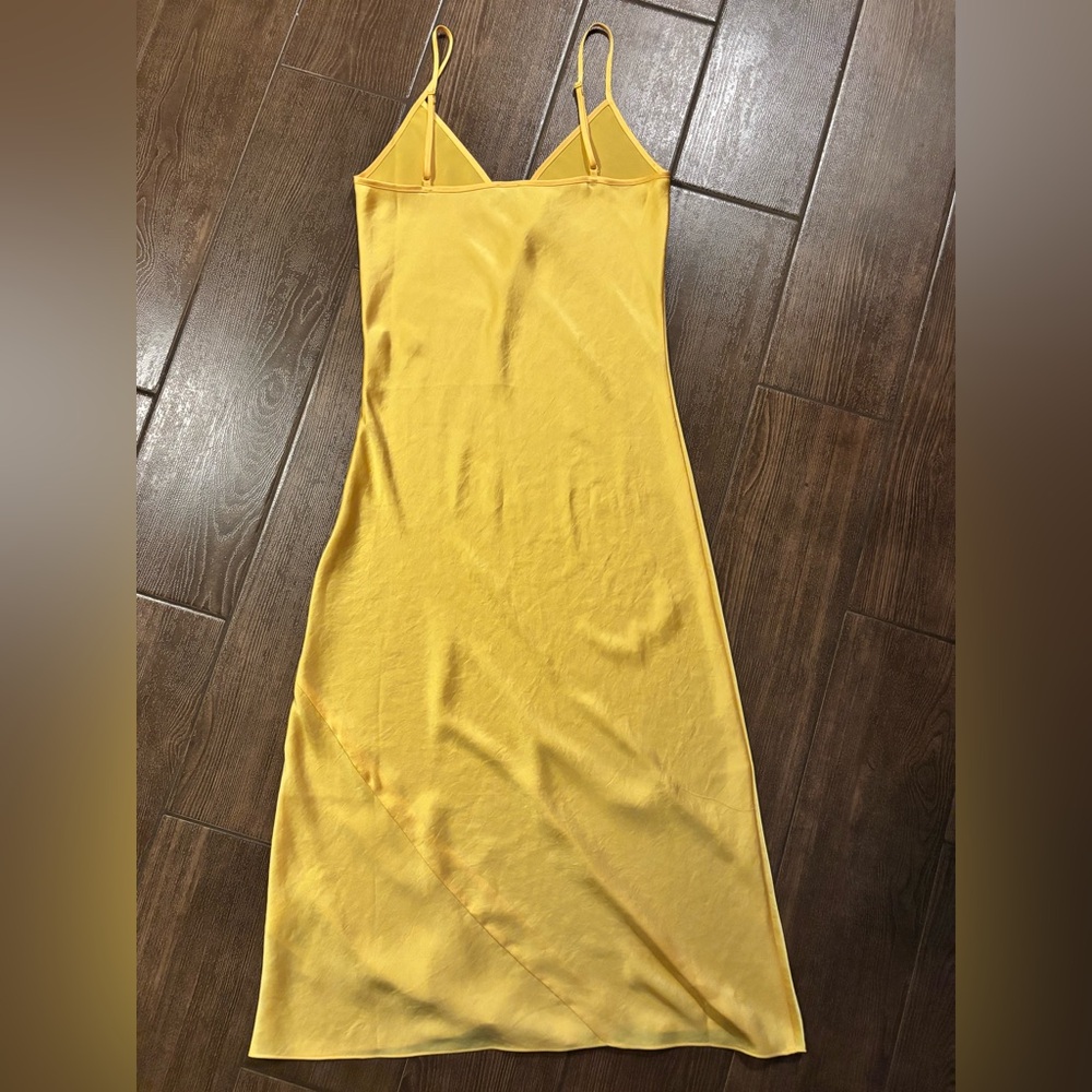Wilfred Only Slip Dress- Yellow - Picture 3 of 5